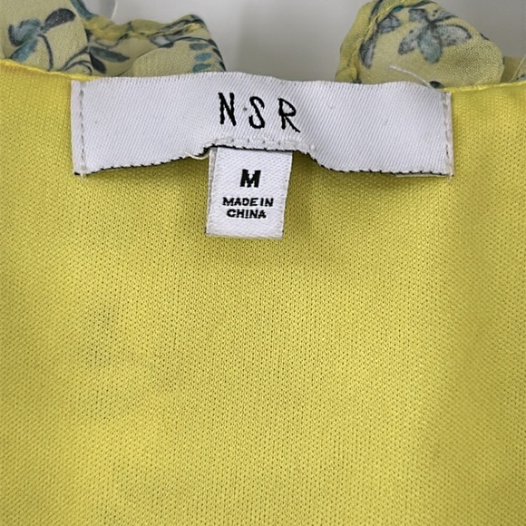 NSR Emma Floral Print Ruffle Dress Size Medium - Picture 6 of 10